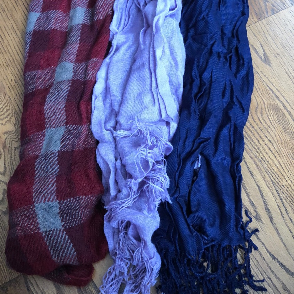 Three scarves
